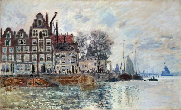 Ansicht von Amsterdam (Het Kamperhoofd) van Claude Monet