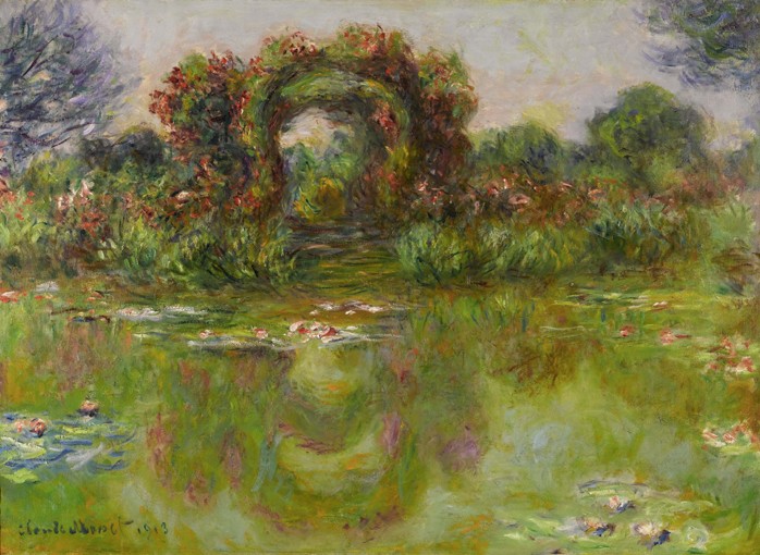 Bassin aux Nymphéas, les Rosiers van Claude Monet