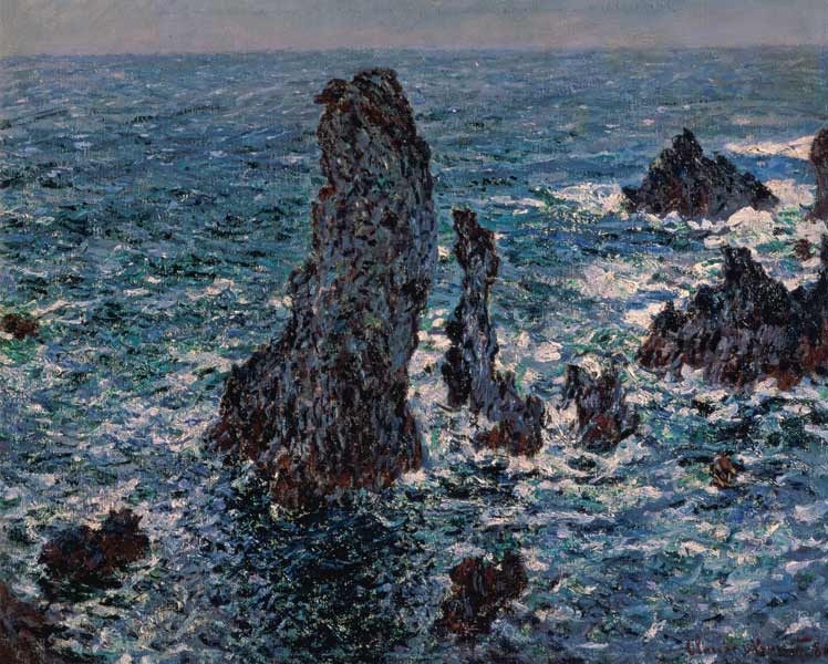 Die Felsen der Belle Isle van Claude Monet