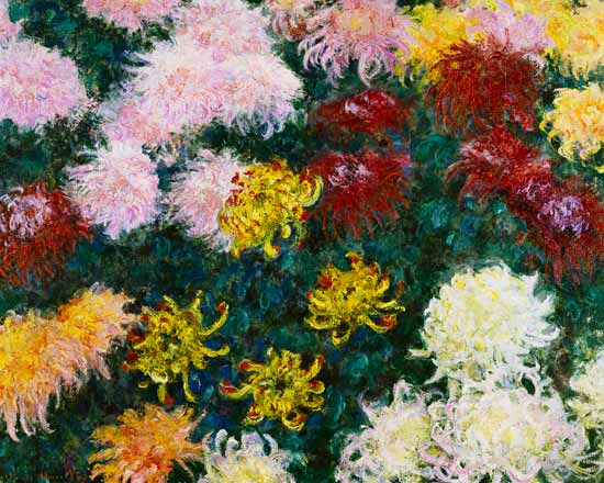 Chrysanthemen van Claude Monet