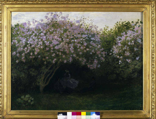 C.Monet, Lilas, temps gris / um 1872-73 van Claude Monet