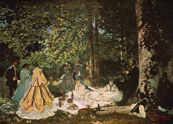 Das Frühstück im Grünen van Claude Monet