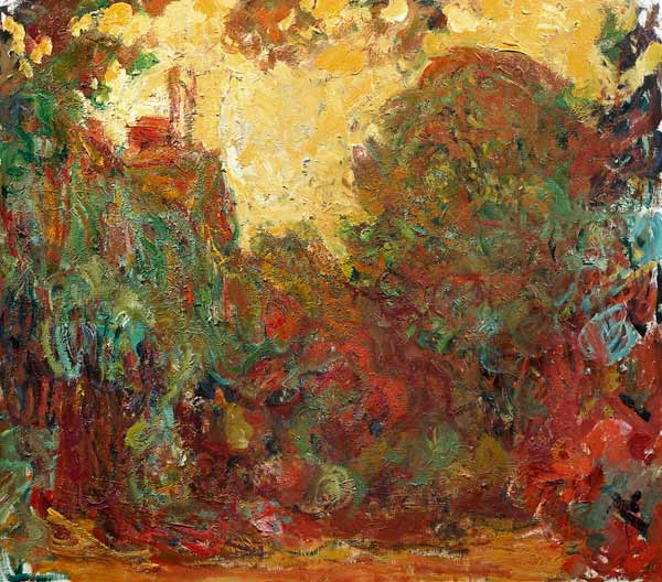 The House seen from the Rose Garden van Claude Monet