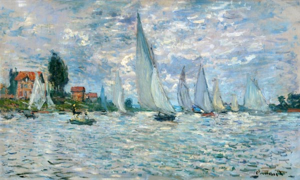 De boten (Regatta van Argenteuil) van Claude Monet