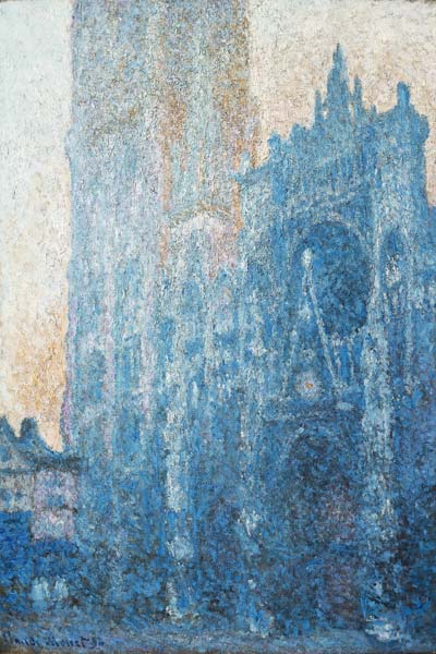 The Portal of the Rouen Cathedral in Morning Light van Claude Monet