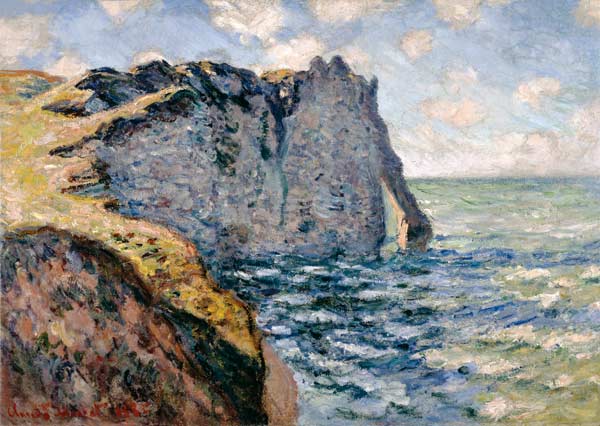 The Cliff of Aval, Etrétat van Claude Monet