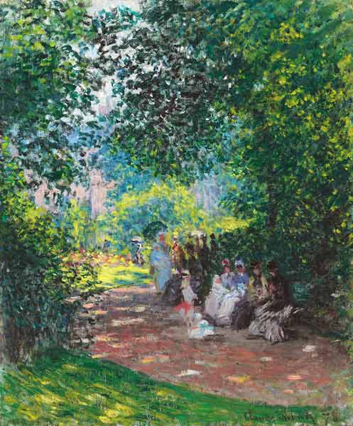 Im Park Monceau (Au Parc Monceau) van Claude Monet