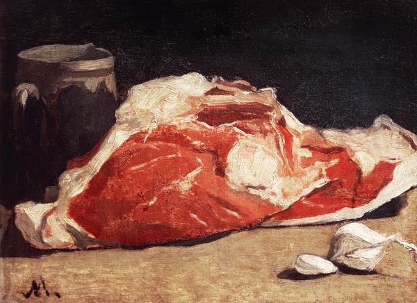 Still Life, the Joint of Meat van Claude Monet