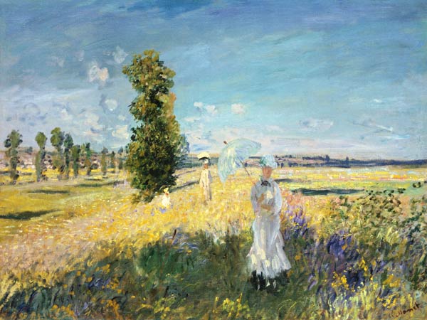 De wandeling (Argenteuil) Claude Monet van Claude Monet