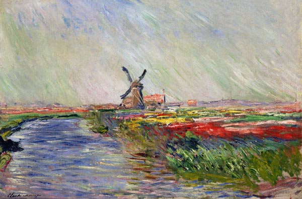 Tulip Field in Holland van Claude Monet