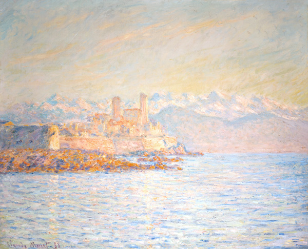 Das alte Fort bei Antibes (auch: Antibes im Nachmittagslicht) van Claude Monet