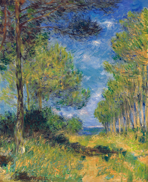 Coniferen in Varengeville  van Claude Monet