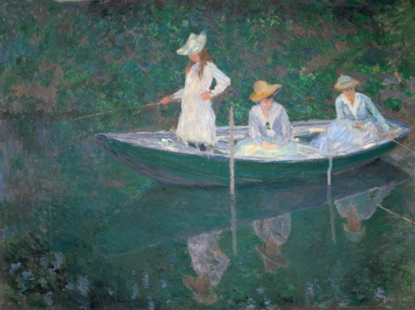Eine Bootspartie in Giverny van Claude Monet