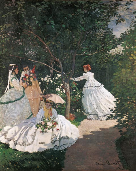 Frauen im Garten van Claude Monet