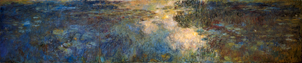 Le bassin aux nymphéas, Triptychon van Claude Monet