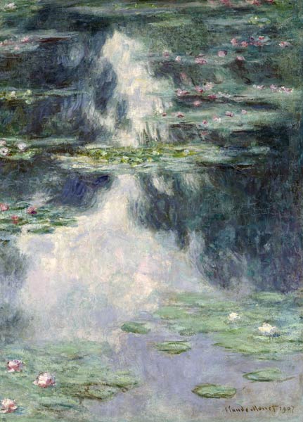 Pond with Water Lilies van Claude Monet