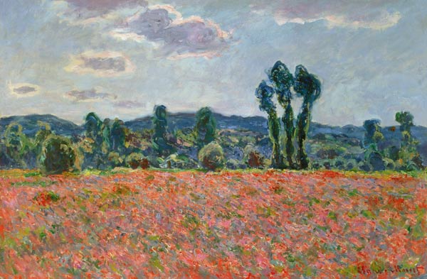 Poppy Field van Claude Monet