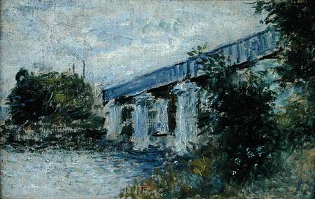 Railway Bridge at Argenteuil van Claude Monet