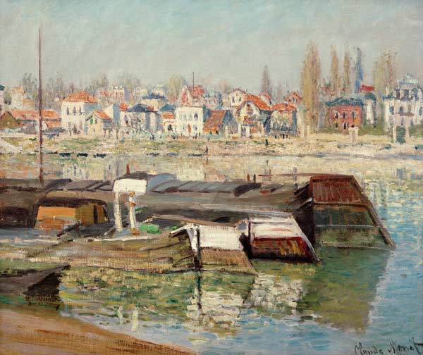 Seine at Asnieres van Claude Monet