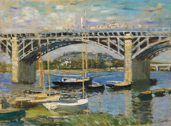 Seinebrücke in Argenteuil van Claude Monet
