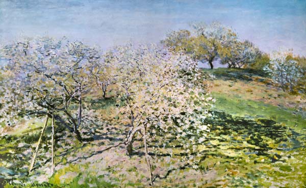 C.Monet, Spring, flowering apple trees. van Claude Monet