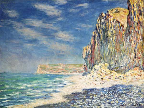 Steilküste bei Fécamp (Falaise près de Fécamp) van Claude Monet