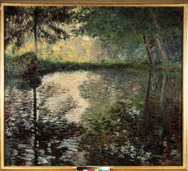 Pond at Montgeron van Claude Monet