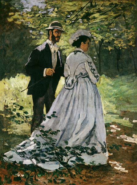 The Promenaders, or Bazille and Camille van Claude Monet