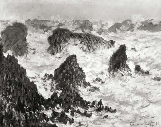 The Rocks of Belle-Ile van Claude Monet