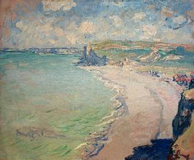 Strand van Pourville  -  Claude Monet