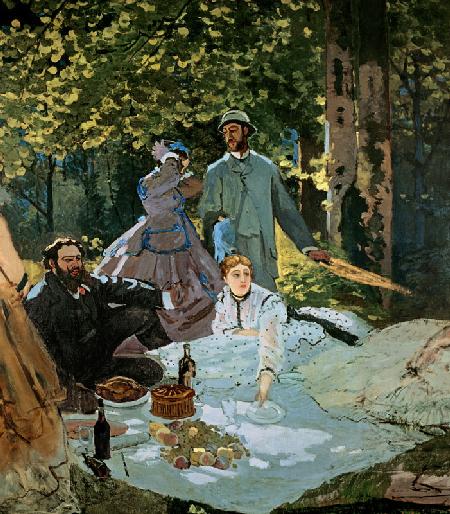 Le Déjeuner sur l'herbe à Chailly (mit den Malern Courbet und Bazille)