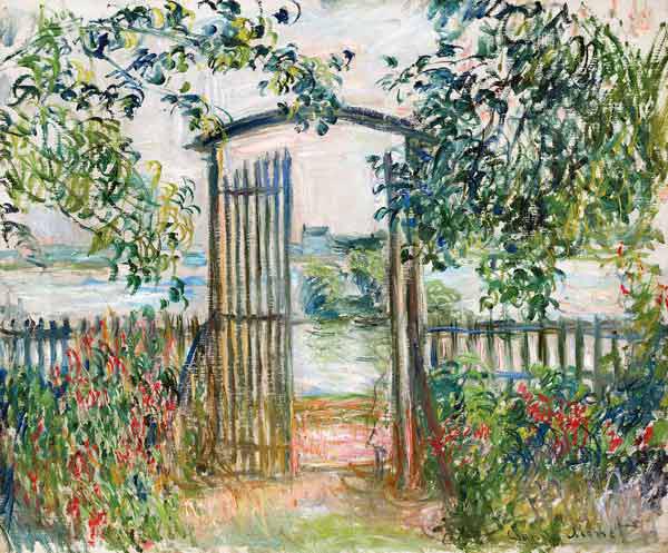 Het tuinhek in Vetheuil (La Porte du jardin à Vetheuil)