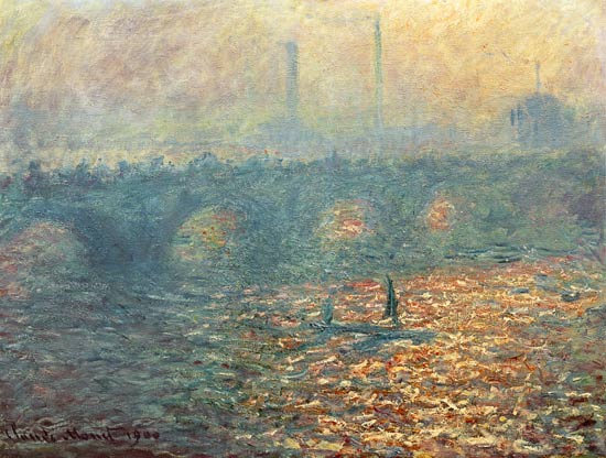 Waterloo Bridge van Claude Monet