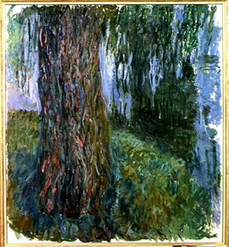 Weeping Willow and the Waterlily Pond van Claude Monet