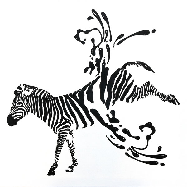 Abgestreift / Zebra van Claudia Elsner
