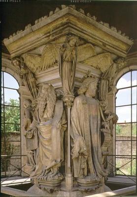 The Well of Moses, David and Moses, 1395-1404 (stone) van Claus Sluter