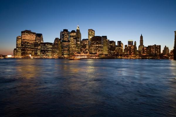 New York im Sunset van Claus Tropitzsch