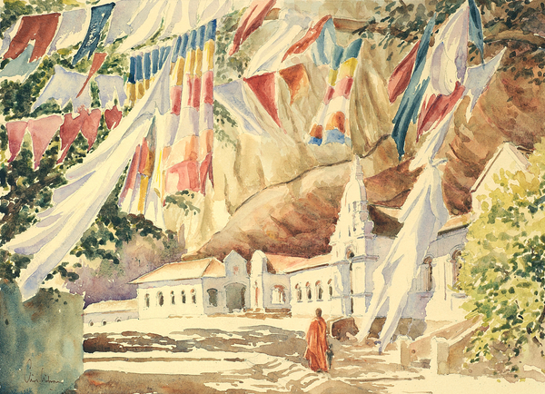 748 Prayer flags, Dambulla van Clive Wilson Clive Wilson