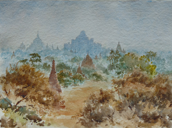 927 Bagan sunrise van Clive Wilson Clive Wilson