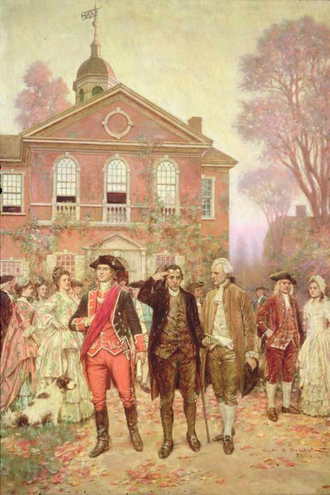 The First Continental Congress, Carpenters Hall, Philadelphia in 1774 van Clyde Osmer Deland
