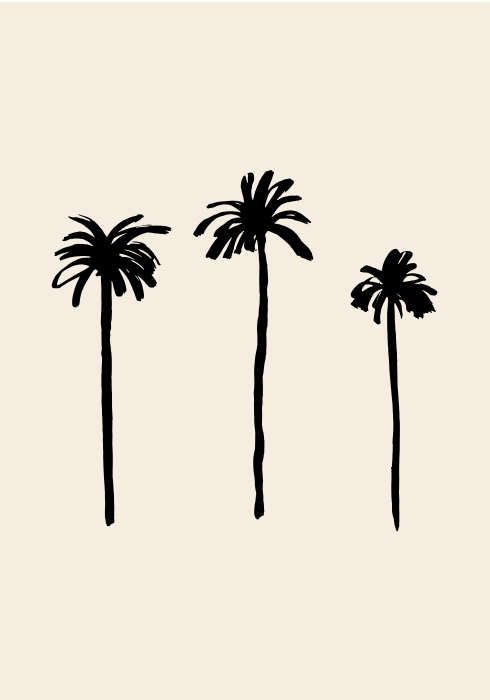Palm Trees van Graphic Collection