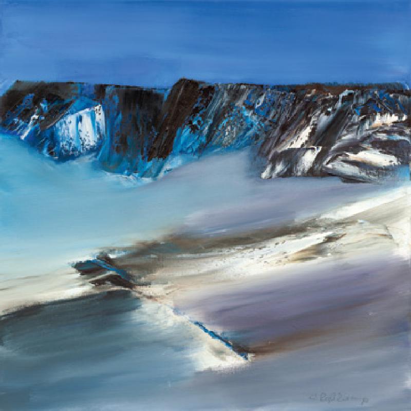 Eislandschaft III van Conny Rosskamp