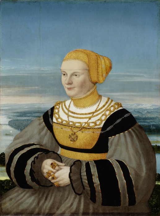 Portrait of Anna von Holzhausen, née Ratzeburg van Conrad Faber von Kreuznach