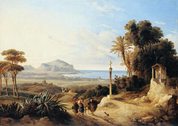 View of Palermo van Consalvo Carelli