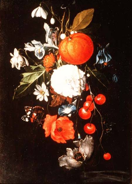 Still Life with Fruit and Flowers van Cornelis de Heem