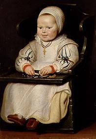 Bildnis eines kleinen Mädchens im Kinderstühlchen van Cornelis de Vos