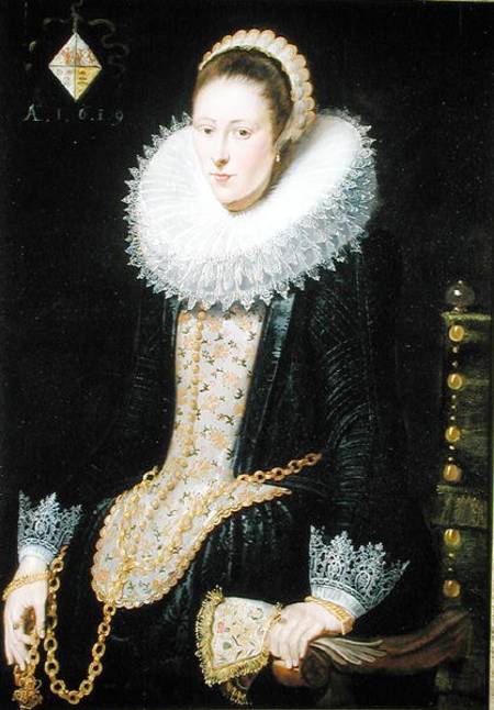 Portrait of a Lady of the Pelgrom Family van Cornelis de Vos