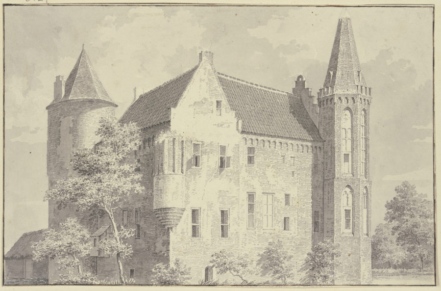 Schloss Croy im Dorf Aarle-Rixtel van Cornelis Pronk