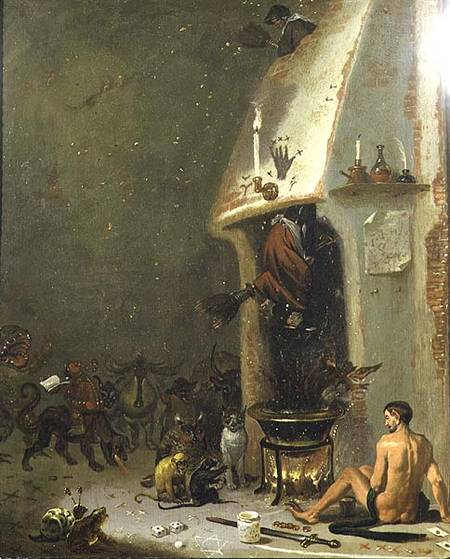 A Witch's Tavern van Cornelis Saftleven