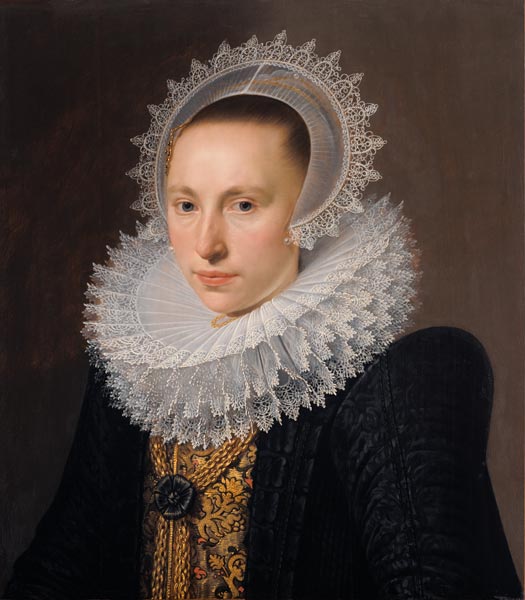 Portrait of a Lady van Cornelis van der Voort